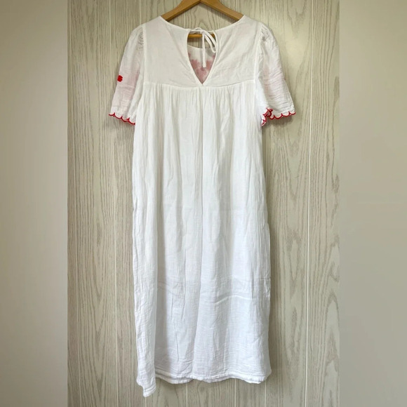 Old Navy Women’s Embroidered Short Sleeve Midi Dress Small LNC - Picture 5 of 6